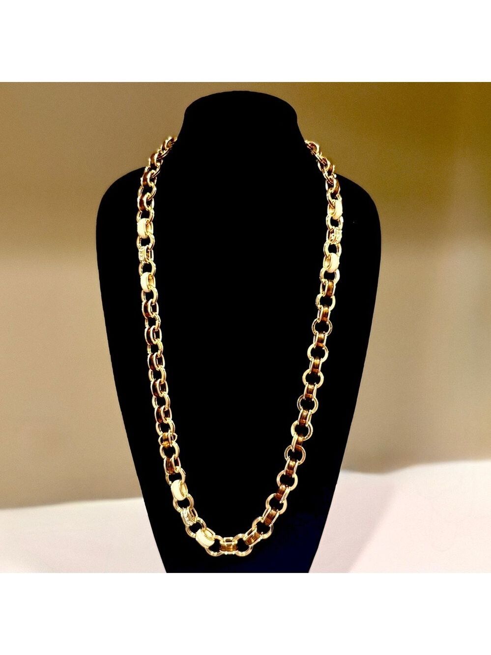 Talbots Gold and Tortoise Link Necklace - Picture 1 of 14